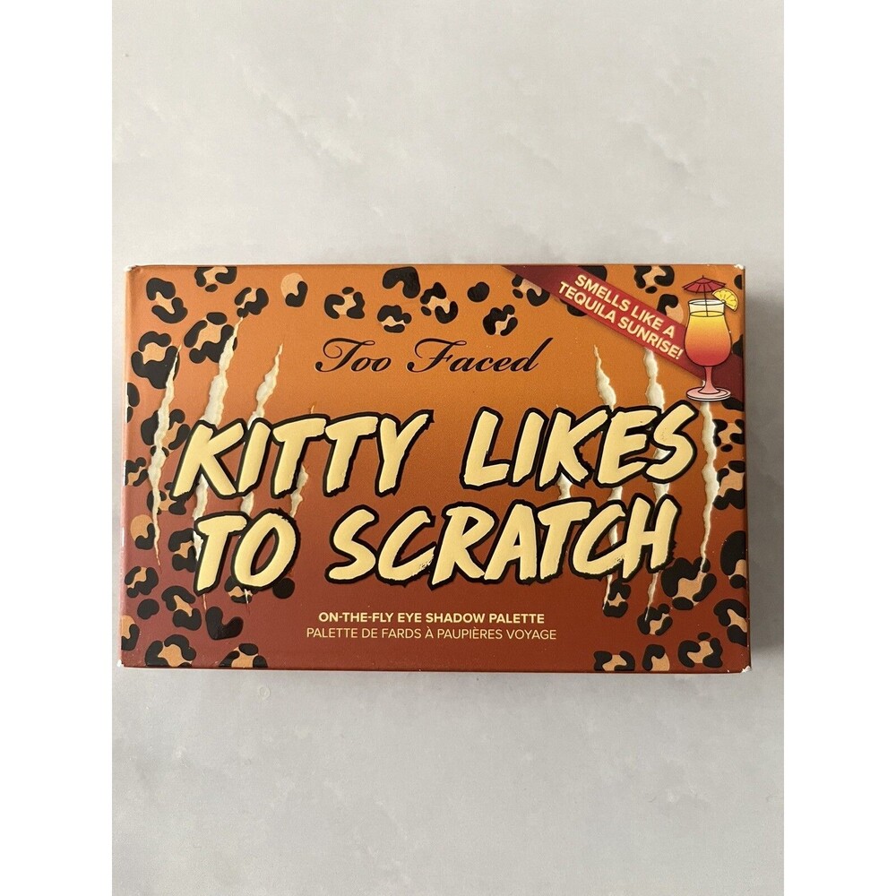 Too Faced Kitty Likes to Scratch eye shadow Smells like tequila sunrise NIB